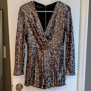 BeBe Sequin Romper - Size 6